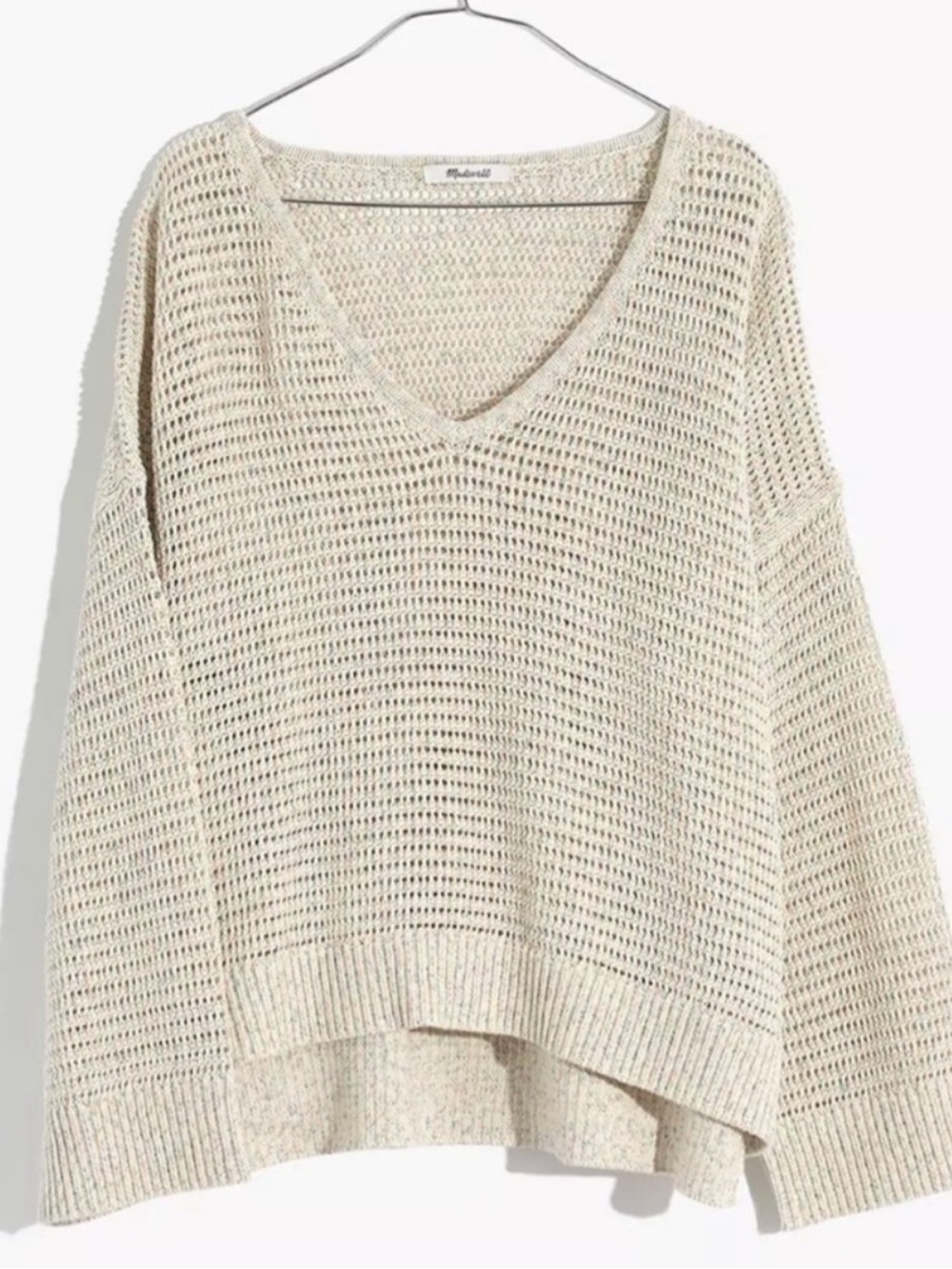 Madewell Marled Rainbow Knit Sweater M